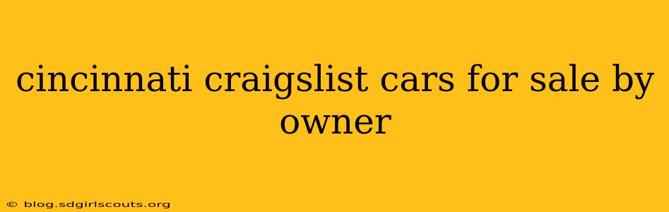 cincinnati craigslist cars for sale by owner