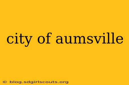 city of aumsville