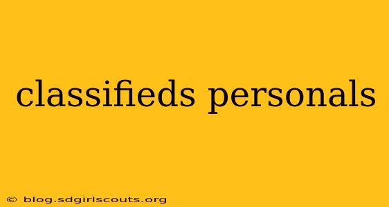 classifieds personals