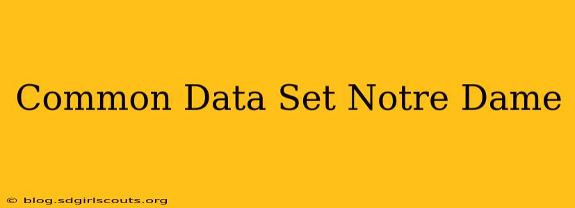 Common Data Set Notre Dame