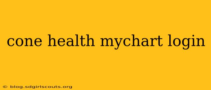 cone health mychart login