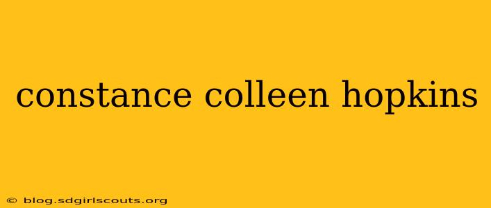 constance colleen hopkins