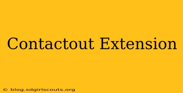 Contactout Extension