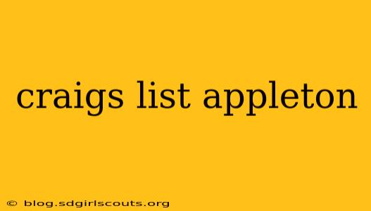craigs list appleton