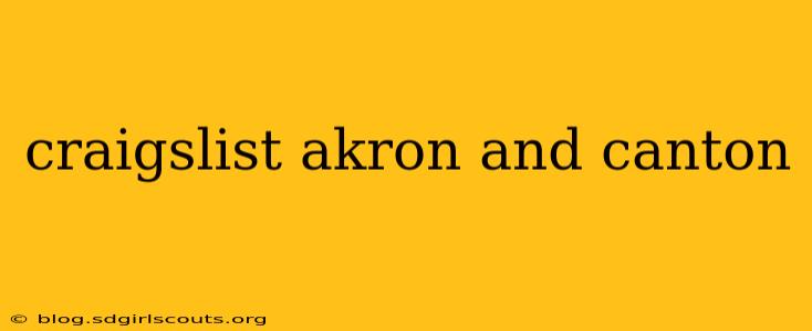 craigslist akron and canton
