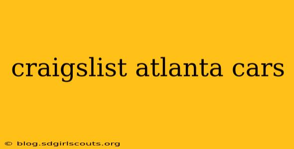 craigslist atlanta cars