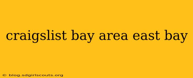 craigslist bay area east bay
