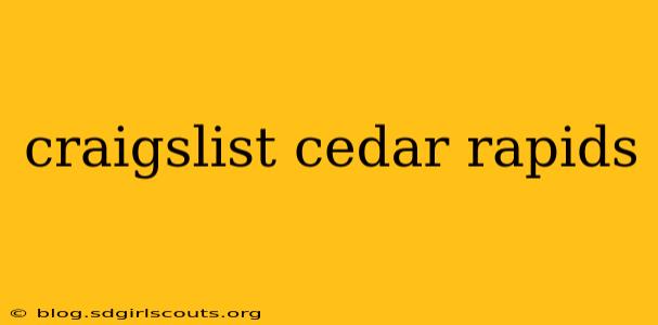 craigslist cedar rapids