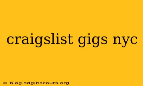 craigslist gigs nyc