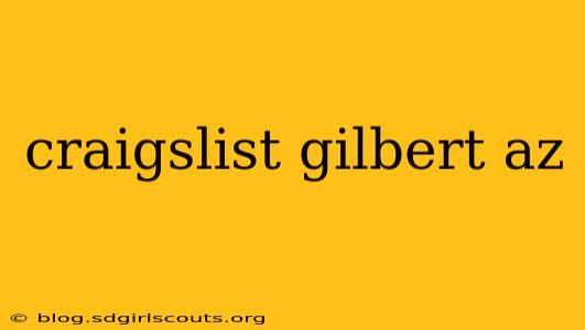 craigslist gilbert az