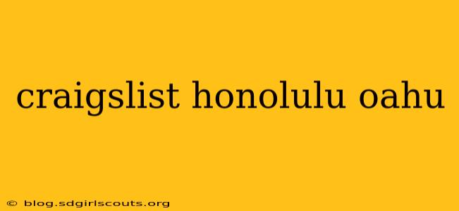 craigslist honolulu oahu