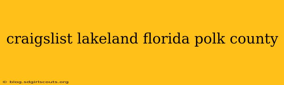craigslist lakeland florida polk county