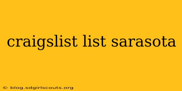craigslist list sarasota