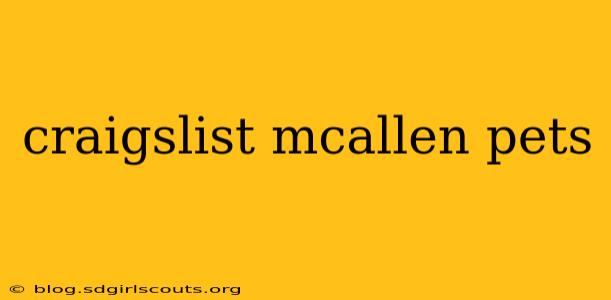 craigslist mcallen pets