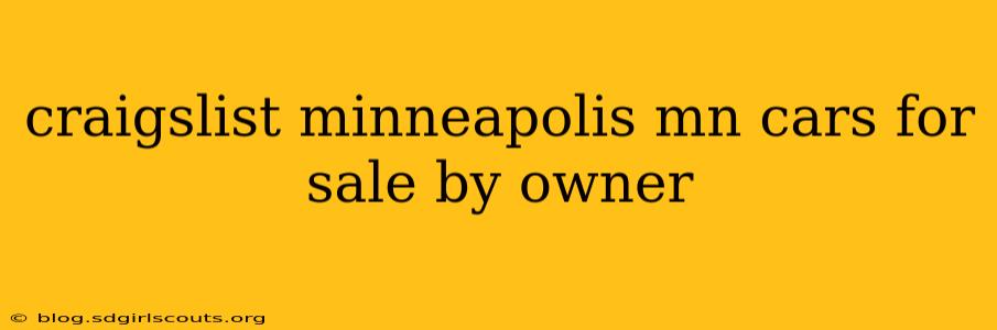 craigslist minneapolis mn cars for sale by owner