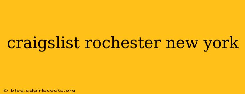 craigslist rochester new york