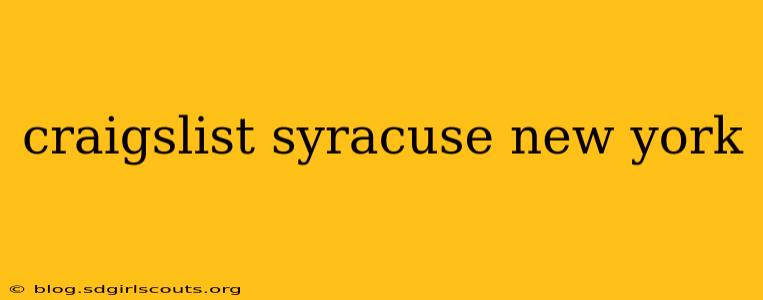 craigslist syracuse new york