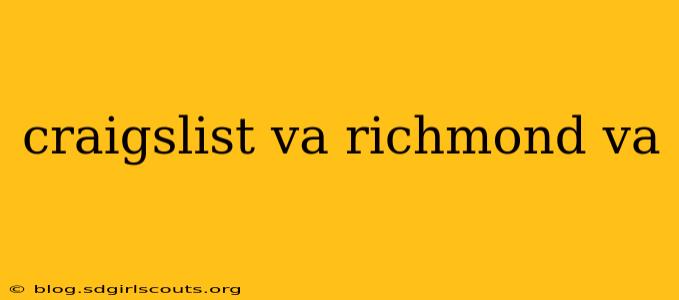 craigslist va richmond va