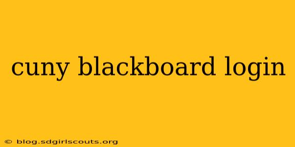 cuny blackboard login