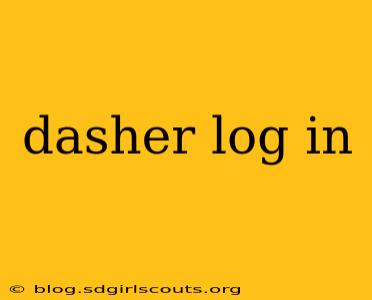 dasher log in