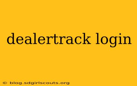 dealertrack login
