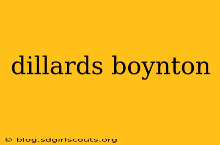 dillards boynton