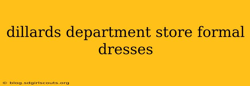 dillards department store formal dresses