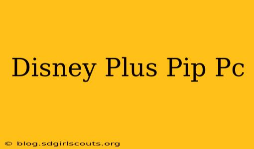 Disney Plus Pip Pc