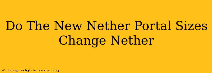 Do The New Nether Portal Sizes Change Nether