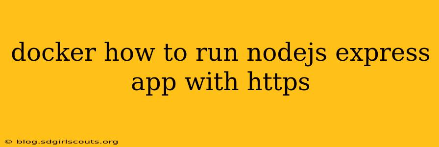 docker how to run nodejs express app with https