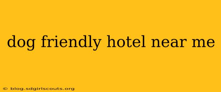 dog friendly hotel near me