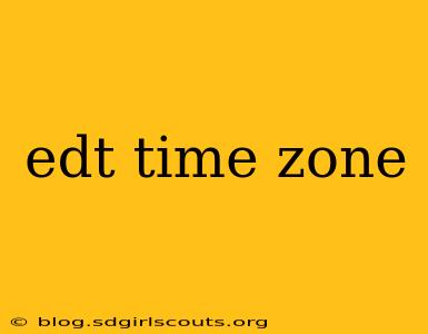 edt time zone