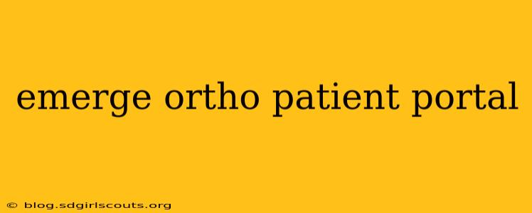 emerge ortho patient portal