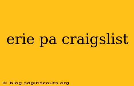 erie pa craigslist