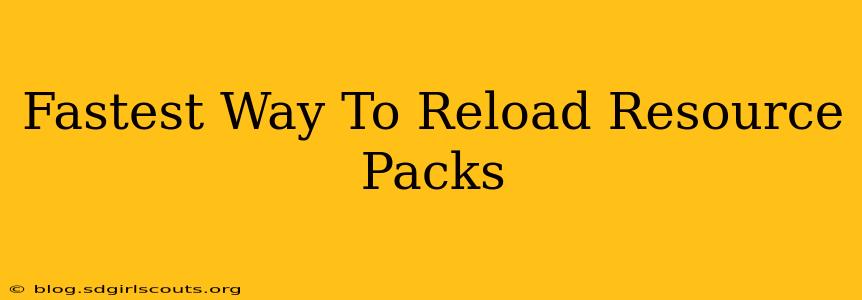 Fastest Way To Reload Resource Packs