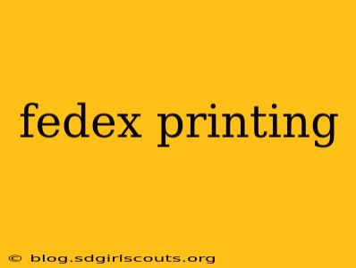 fedex printing
