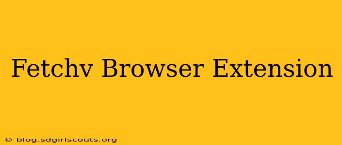 Fetchv Browser Extension