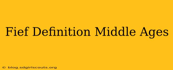 Fief Definition Middle Ages
