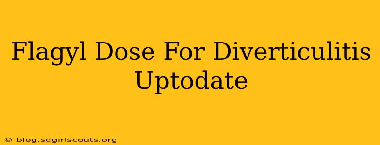 Flagyl Dose For Diverticulitis Uptodate