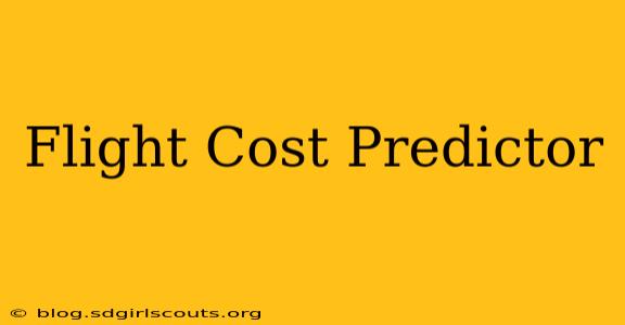 Flight Cost Predictor