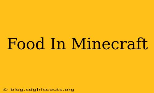 Food In Minecraft