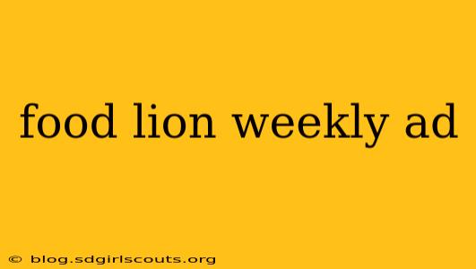 food lion weekly ad