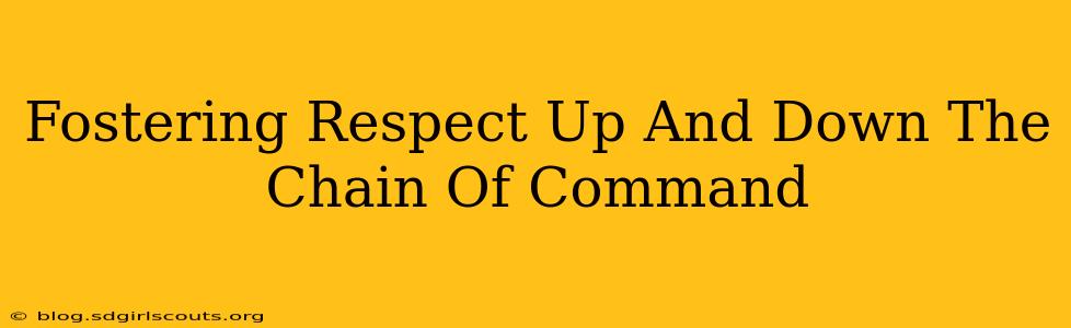 Fostering Respect Up And Down The Chain Of Command