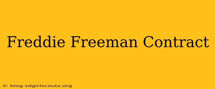 Freddie Freeman Contract