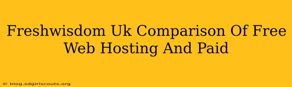 Freshwisdom Uk Comparison Of Free Web Hosting And Paid