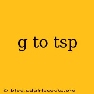 g to tsp