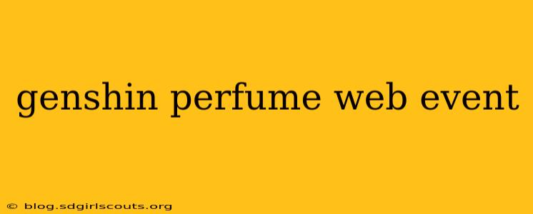 genshin perfume web event