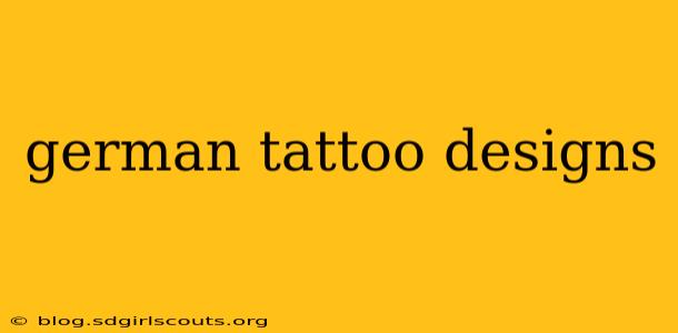 german tattoo designs