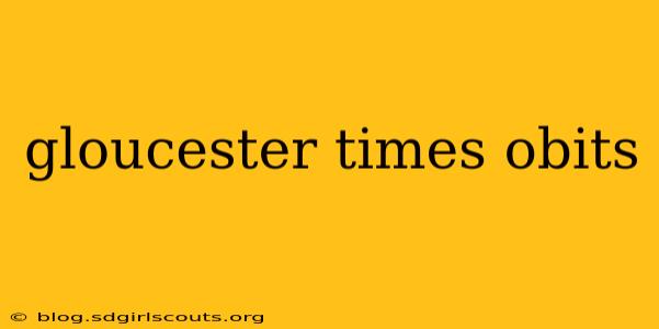gloucester times obits