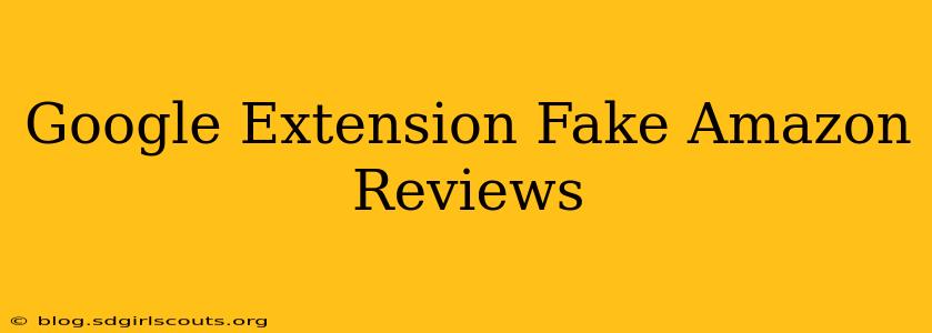 Google Extension Fake Amazon Reviews